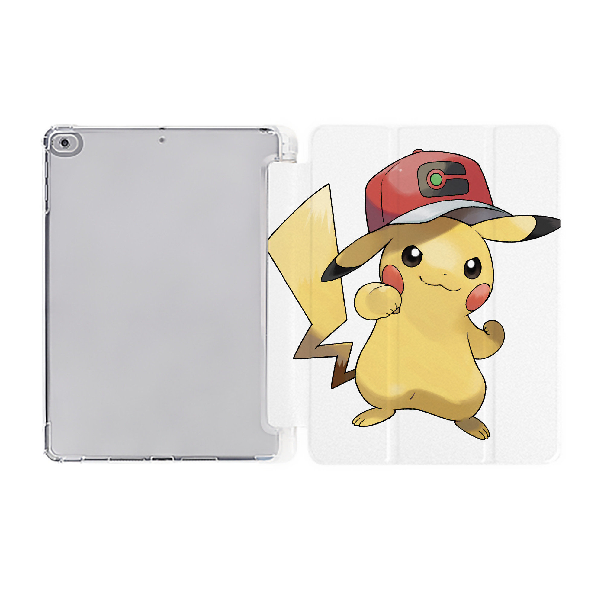 （画像用） ポケットモンスター Pokémon IPad ケース ペン収納付き 三つ折りスタンド PUレザー×シリコン 対応機種9.5/10.5/10.9インチ